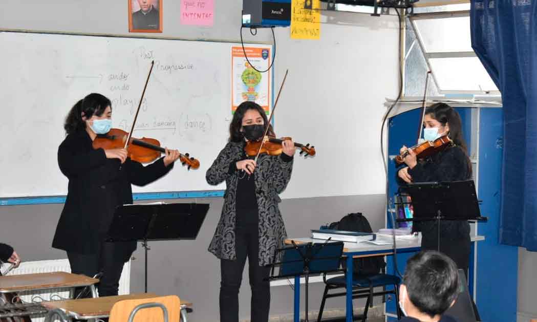 Nuevo proyecto potencia la creación de orquestas en los colegios de Chile